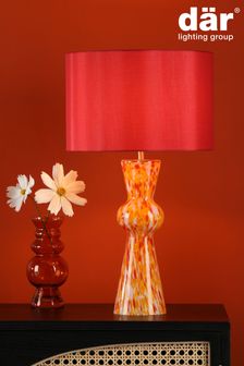 Dar Lighting Red Rheneas Table Lamp