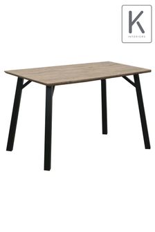 K Interiors Brown Atlantis Dining 4 Seater Table