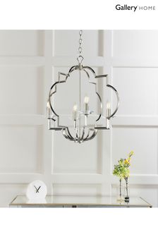 Gallery Home Silver Holdrege Pendant Ceiling Light