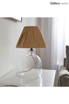 Gallery Home Natural Raffia Madison Table Lamp