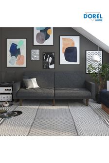 Dorel Home Dark Grey Paxson Linen Sofa Bed