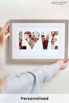 Personalised Love Photo White Typography by Jonnys Sister