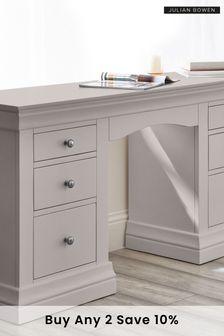 Julian Bowen Light Grey Clermont Dressing Table