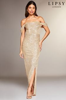 party dress gold