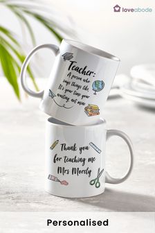 Personalised Teacher Mug by Loveabode