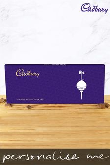 Personalised Cadbury Dairy Milk Chocolate Bar 850g with Golf Emoji by Emagination