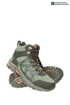 Mountain Warehouse Green Shadow Womens Waterproof, Breathable Softshell Walking Boots (K06961) | £72