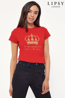 Lipsy Platinum Jubilee If the Crown Fits Women's T-Shirt