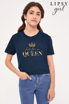 Lipsy Platinum Jubilee Fit for a Queen Kids T-Shirt