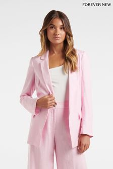 Forever New Pink Lila Linen Blazer (K09886) | £90
