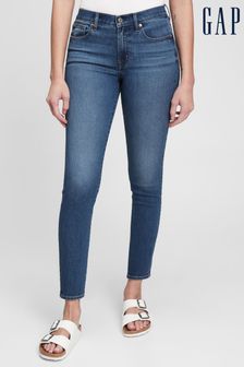 Gap Mid Wash Blue Mid Rise True Skinny Jeans (K10664) | £55