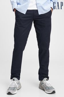Gap Navy Blue Modern Trousers in Slim Fit (K10933) | £35