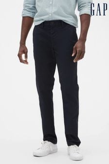 Gap Blue Essential Brown Chino Trousers Slim Fit (K12315) | £29