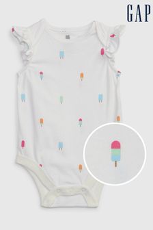 Gap 100% Organic Cotton Mix & Match Flutter Graphic Bodysuit - Baby
