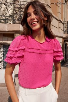 Buy Women's Pink Plain Tops Online | Next UK