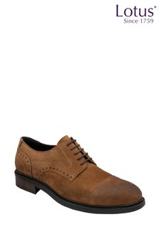 mens brown suede lace up shoes