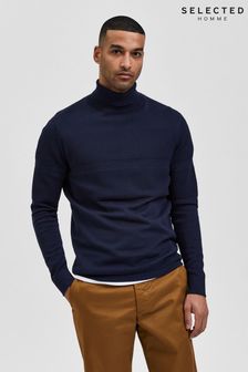 next mens roll neck jumper