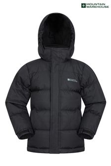 Mountain Warehouse Black Snow Kids Water-Resistant Padded Jacket (K28124) | £56