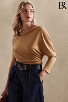 Banana Republic Beige Cati Off-Shoulder Top (K29446) | £50