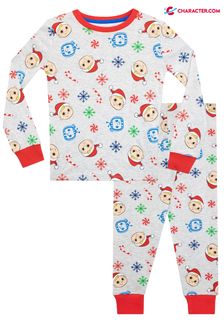 Character Grey - Cocomelon Christmas Snuggle Fit Pyjamas (K31056) | £17