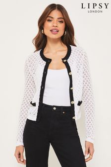 Buy Women's Cardigans White Round Neck Knitwear Online | Next UK