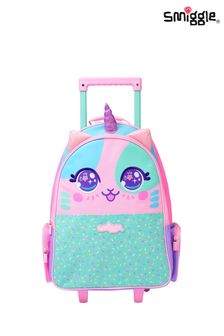 Smiggle Pink Best Budz Trolley Backpack with Light Up Wheels (K37505) | £50