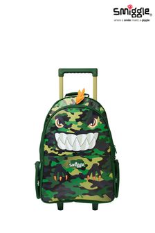 Smiggle Green Best Budz Trolley Backpack with Light Up Wheels (K37506) | £50
