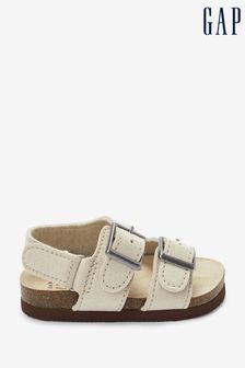Gap White Buckle Sandals (K40558) | £15
