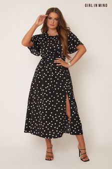 Buy Women's Black Curve Spots Dresses Online | Next UK
