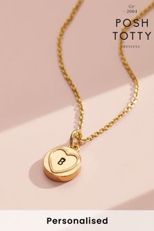 Personalised Mini Sweetheart Necklace by Posh Totty (K44884) | £40