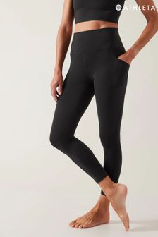 Athleta Black Salutation High Rise 7/8 Leggings (K48920) | £80