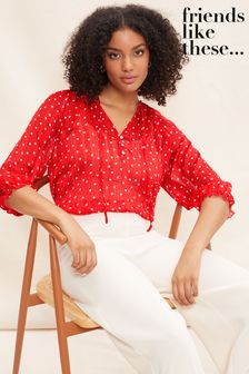 Buy Women's Red 3/4 Sleeve Tops Online | Next UK