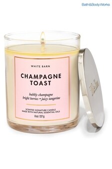 Bath & Body Works Champagne Toast Champagne Toast Signature Single Wick Candle 8 oz / 227 g (K54936) | £20