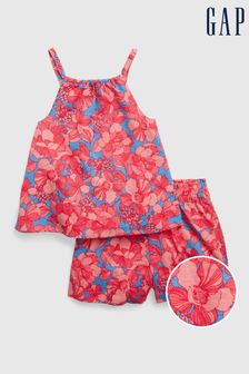 Gap Red Toddler Linen-Cotton Halter Outfit Set (K57044) | £30
