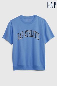 Gap Blue Logo Short Sleeve Crew Neck Sweat Top (K57342) | £25