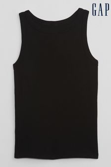 Gap Black Ribbed High Neck Vest (K59927) | £10