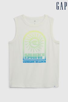 Gap White Graphic Vest - Kids (K60686) | £8