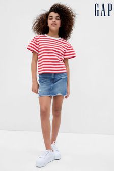 Gap Red Organic Cotton Flutter Sleeve T-Shirt (K60717) | £12