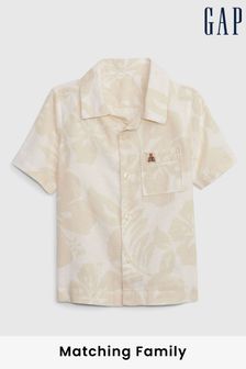 Gap Beige Linen-Cotton Shirt - Toddler (K60749) | £15