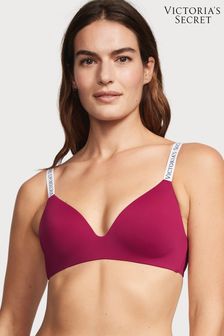 Victoria's Secret Claret Red Non Wired Logo T-Shirt Bra (K61248) | £35
