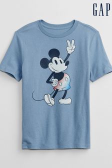 Gap Blue Disney Mickey Mouse Graphic T-Shirt (K63464) | £10