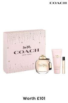 COACH Eau de Parfum 90ml, Travel Spray 7.5ml and Body Lotion 100ml Gift Set