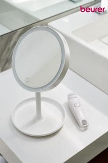 Beurer White Illuminated Vanity Mirror with Trinket Tray