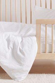 Bedfolk White Toddler Duvet Cover
