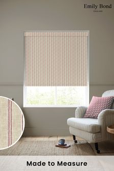 Emily Bond Red George Stripe Made To Measure Roller Blind