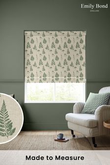 Emily Bond Forest Green Tynesfield Made to Measure Roman Blinds