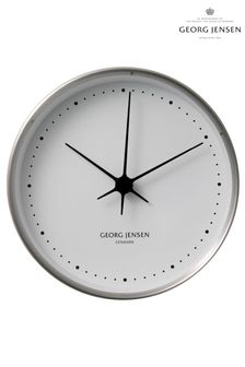 Georg Jensen Henning Koppel Clock Steel and White 22cm