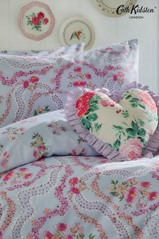 Cath Kidston Blue Set Of 2 Affinity Floral Pillowcases