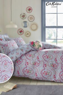 Cath Kidston Blue Affinity Floral Duvet Cover and Pillowcase Set