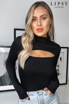 Lipsy High Neck Cut Out Top